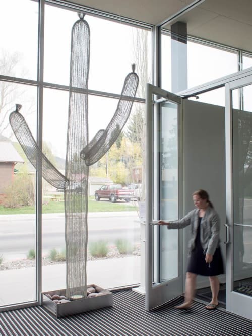 'Saguaro at Dawn' | Sculptures by Ben Roth Design | Center for the Arts in Jackson