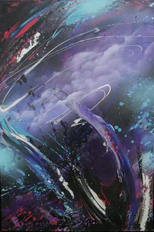 Quiet storm | Oil And Acrylic Painting in Paintings by TjapkesArt