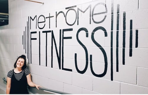Metrome | Murals by Adria Vey (Draft & Ink Calligraphy Co.) | Metrome Condos in San Diego