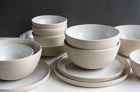 Stoneware Dinner Set | Ceramic Plates by Creating Comfort Lab | Miami in Miami