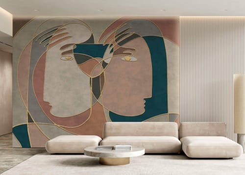 Handcrafted textured wallpaper - IL102 | Wallpaper by Affreschi & Affreschi