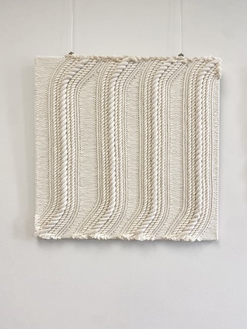 "LINEAS" Fiber Art Wall Hanging | Tapestry in Wall Hangings by SOJA Art Studio