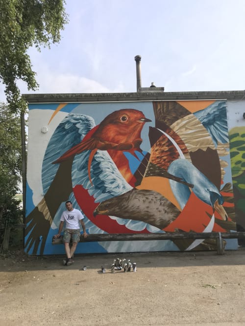 Bird Generation | Street Murals by Jabi "Corte" Landa-Blanco