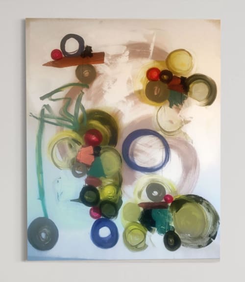 Circus Act | Oil And Acrylic Painting in Paintings by Gaby Castro Joffroy