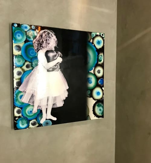 Be Brave Little Girl | Mixed Media by Laura Van Horne Art | Seattle, WA in Seattle