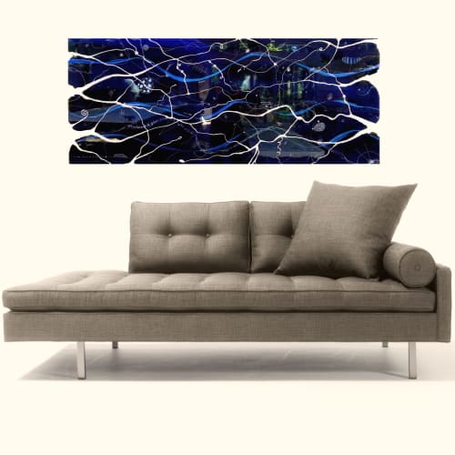 Plankton Party | Paintings by LESLIE MORGAN ART