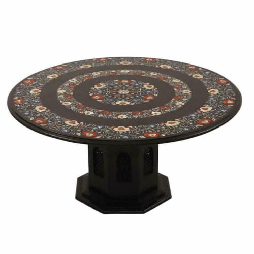 Black marble table, side table, coffee table, tabletop | Tables by Innovative Home Decors