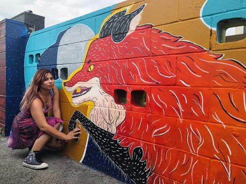 Fox Mural | Murals by Anayansi Artworks | Pho Hoa Noodle Soup | Orlando in Orlando