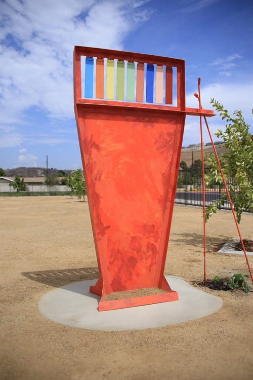 The Color of Blossoms | Public Sculptures by Nina Karavasiles | Community Housing Works in Oceanside