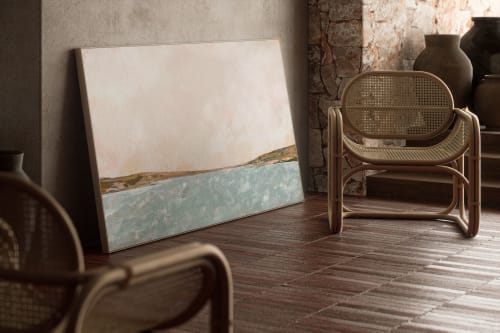Modern Seascape Coastal Art Print for Modern Farmhouse | Prints by Melissa Mary Jenkins Art