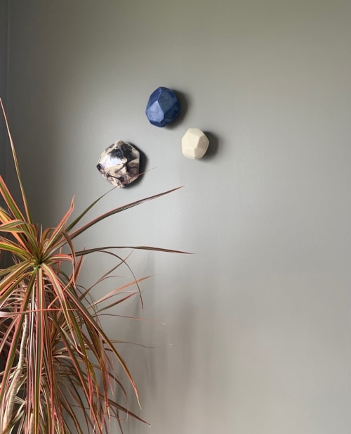 Geo Wall Stones | Wall Sculpture in Wall Hangings by Lauren Herzak-Bauman