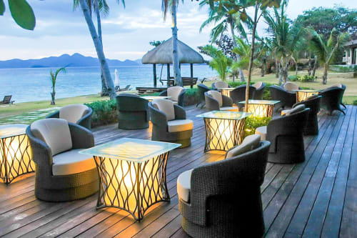 Custom-made Chairs and Lighted Tables | Chairs by MURILLO Cebu | Two Seasons Coron Island Resort & Spa in Coron