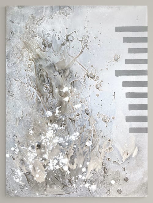 White noise /1 | Oil And Acrylic Painting in Paintings by Cristina Dalla Valentina