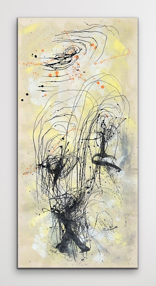 Trancendence | 38x18 | Large Abstract Paintings | Paintings by Jacob von Sternberg Large Abstracts