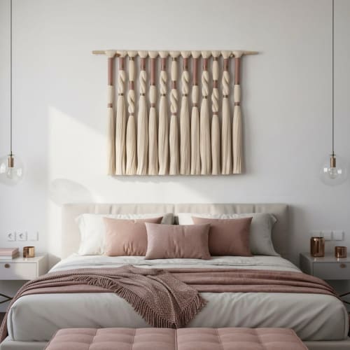 RHYTHM No.1 – Large Contemporary Macramé Wall Art | Macrame Wall Hanging in Wall Hangings by Puvor