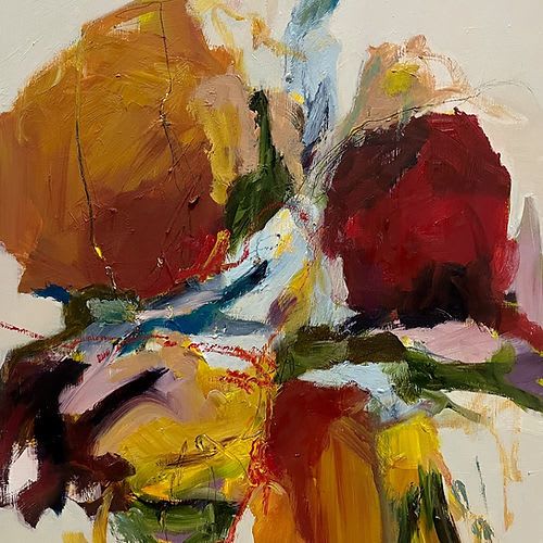 Terrain Study X | Oil And Acrylic Painting in Paintings by Elisa Gomez Art