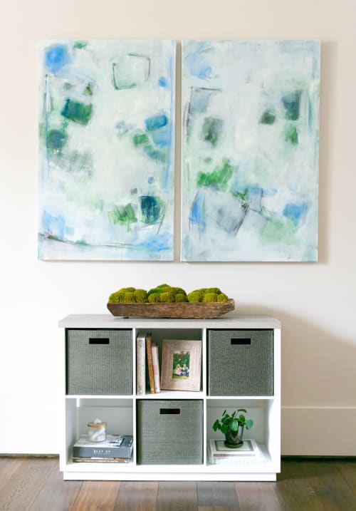 Gracefully Abstract I & II | Paintings by Jessica Whitley Studio