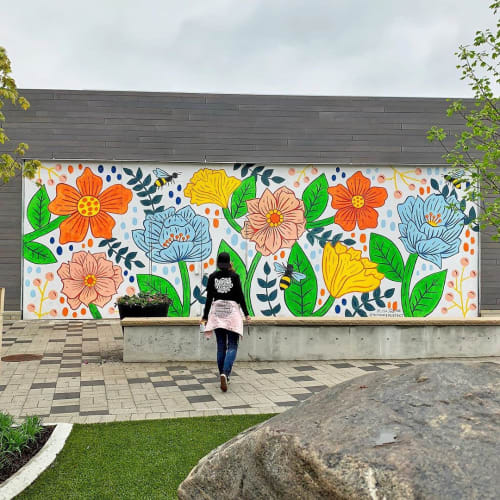 Floral Murals | Murals by Lisa Quine | The Van Aken District in Shaker Heights