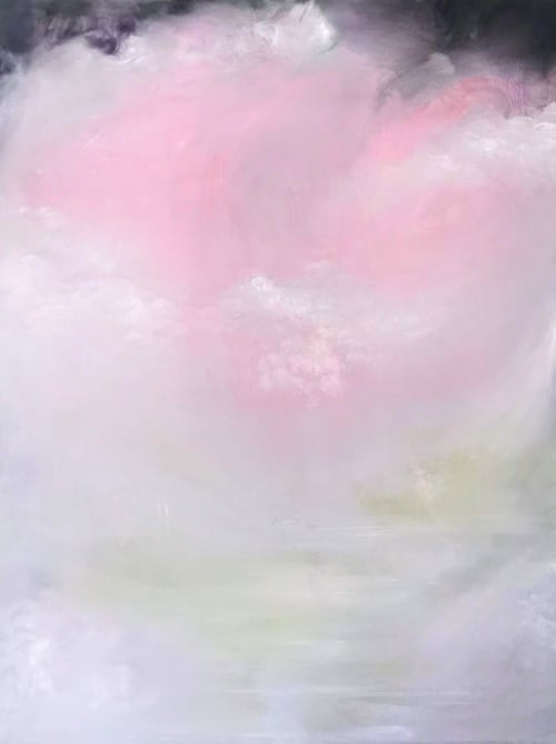 Aura pure - Soft pastel abstract painting | Oil And Acrylic Painting in Paintings by Jennifer Baker Fine Art