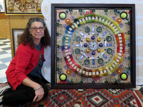 Found Object Mandalas | Wall Hangings by Susan Lenz