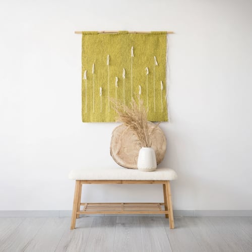 Green Denti di Leone green - Modern Wall Art | Wall Hangings by Lale Studio & Shop