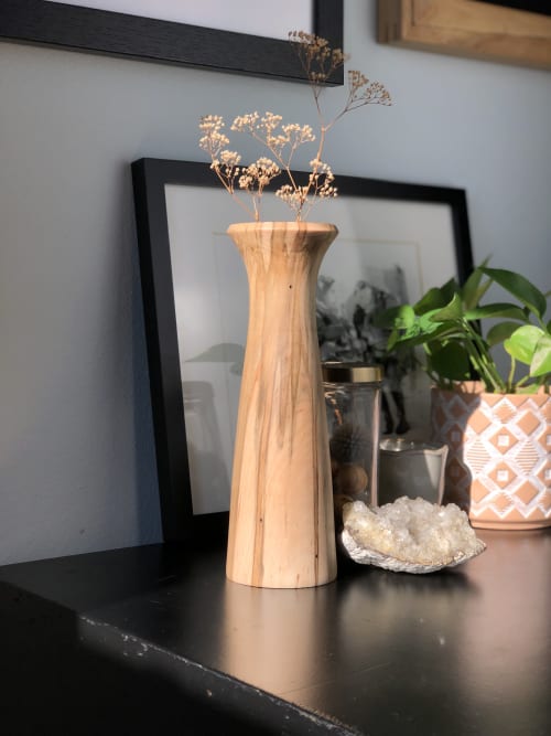 Ambrosia Maple vase 2 | Vases & Vessels by Patton Drive Woodworking