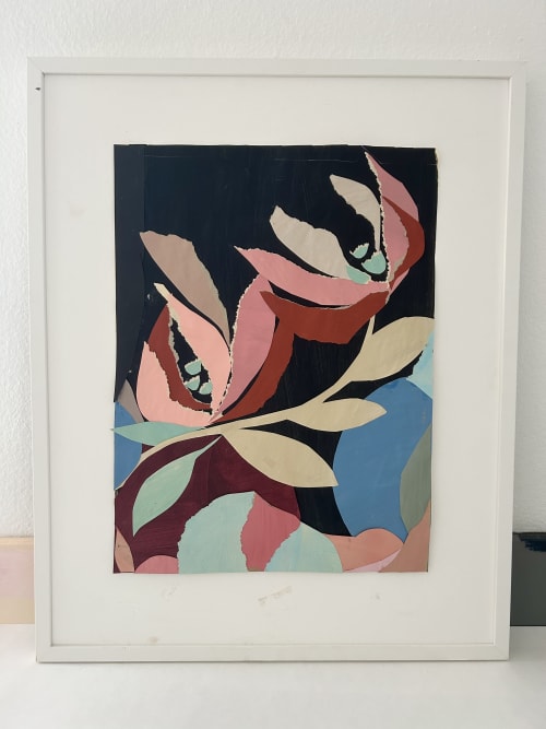 Magnolia Majesty | Collage in Paintings by Cyrille Gulassa
