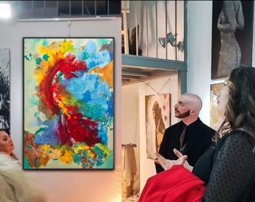 Red Dragon | Mixed Media by Sabrina Galijas-Reginali | Concept Art Brera in Milano