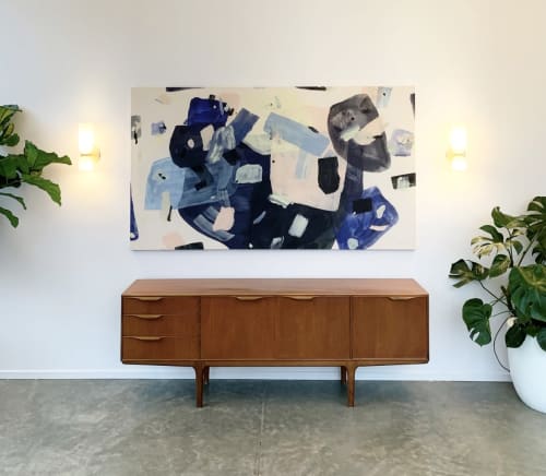 commission for groundwork hq, 36" x 60" | Paintings by maja dlugolecki | Groundworks Industries in Portland