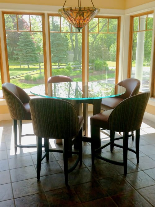 Black Walnut Breakfast Table | Tables by Against the Grain Studio, Inc.