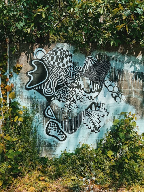 ArtPort Kingston - Abstract Intuitive Mural | Street Murals by Rowan Willigan