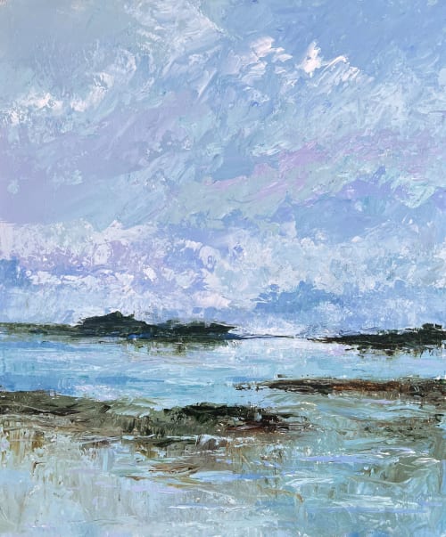 Quiet Inlet | Oil And Acrylic Painting in Paintings by Filomena Booth Fine Art