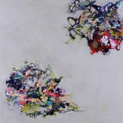 Uncharted Territory 1 Abstract Painting | Oil And Acrylic Painting in Paintings by Elyse Martin Large Abstract Paintings