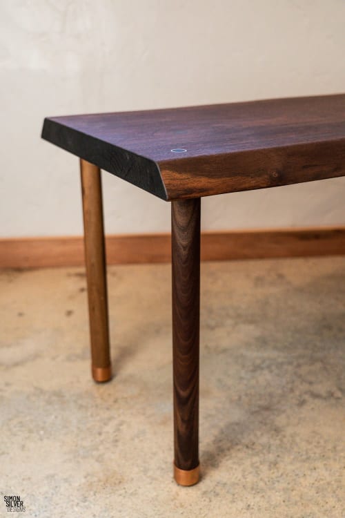 Copper & Walnut sitting table | Tables by Simon Silver Designs