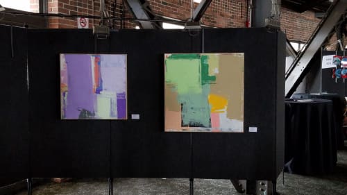 2 Paintings, 2019 Catholic Charities Fundraiser at Chicago Navy Pier | Paintings by Joey Korom | Navy Pier in Chicago
