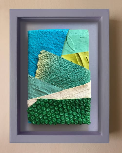 Dissociation 61 (Framed by artist) Textured Acrylic Painting | Paintings by Helena Parriott