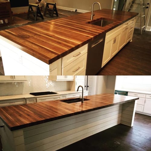 Edgegrain Walnut Counter | Furniture by Timber Artisans LLC