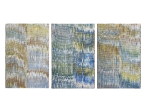 Opal Tides (Triptych) | Tapestry in Wall Hangings by Jessie Bloom Studio
