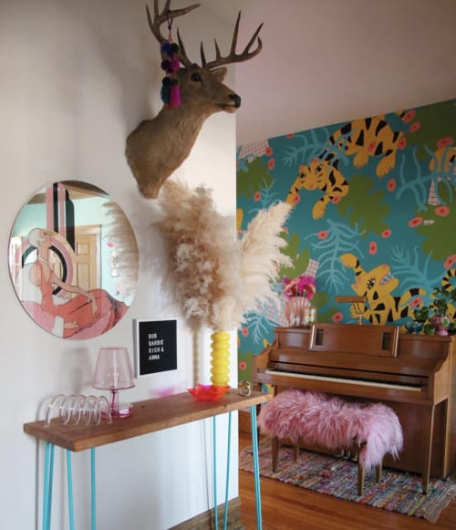 Barbie Roadkill Entryway | Murals by Syd Veverka