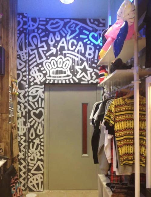 Acab Store decoration 2015 | Murals by Laia1