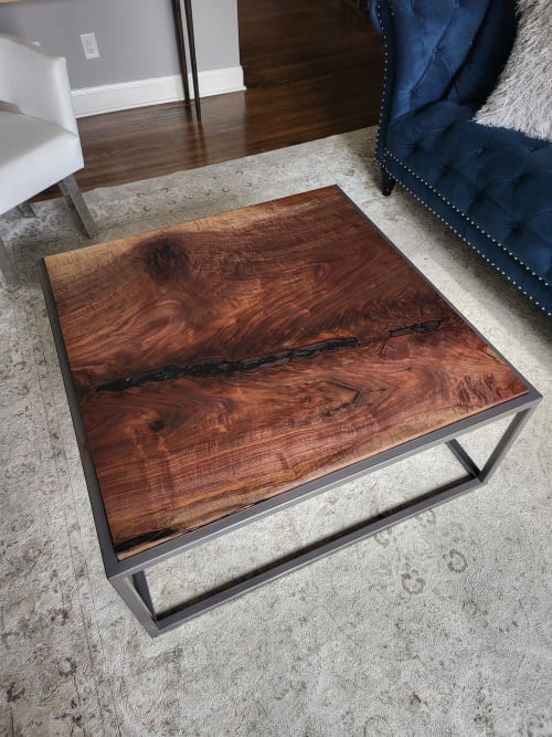 Walnut and Steel studio piece | Coffee Table in Tables by Donald Mee Design