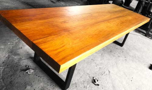 Thai Golden Teak Table | Tables by Power Woodwork