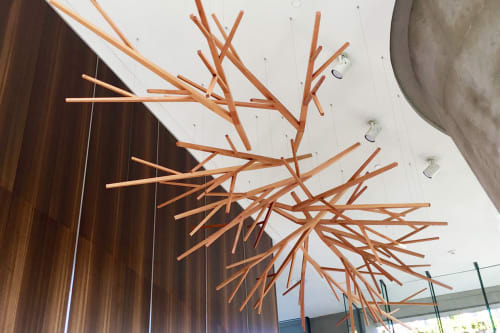 Eugenia Place Suspended Lobby Sculpture | Sculptures by Propellor Studio