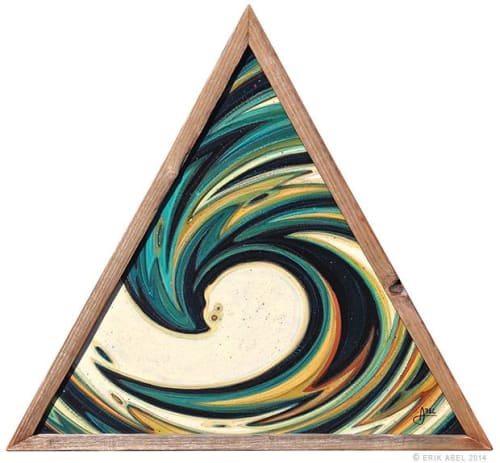 Liquid Space Time Vortex 04 | Paintings by Erik Abel | REI in Santa Monica