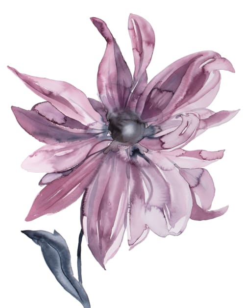 Dahlia : Original Watercolor Painting | Paintings by Elizabeth Beckerlily bouquet