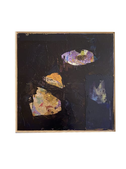 'Lights In the Dark' Original Painting | Oil And Acrylic Painting in Paintings by Jessalin Beutler