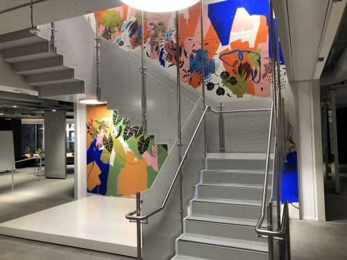 Allianz Office Mural | Murals by Rebecca Wetzler