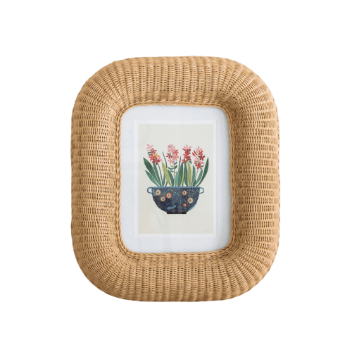 Nessie Rattan Photo Frame | Decorative Objects by Hastshilp
