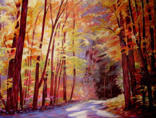 AUTUMN'S LIGHT | Oil And Acrylic Painting in Paintings by Suzanne Jack | Scott & Cain, Attorneys at Law in Knoxville