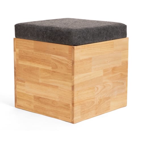 Zuma Para solid wood storage stool | Chairs by Modwerks Furniture Design